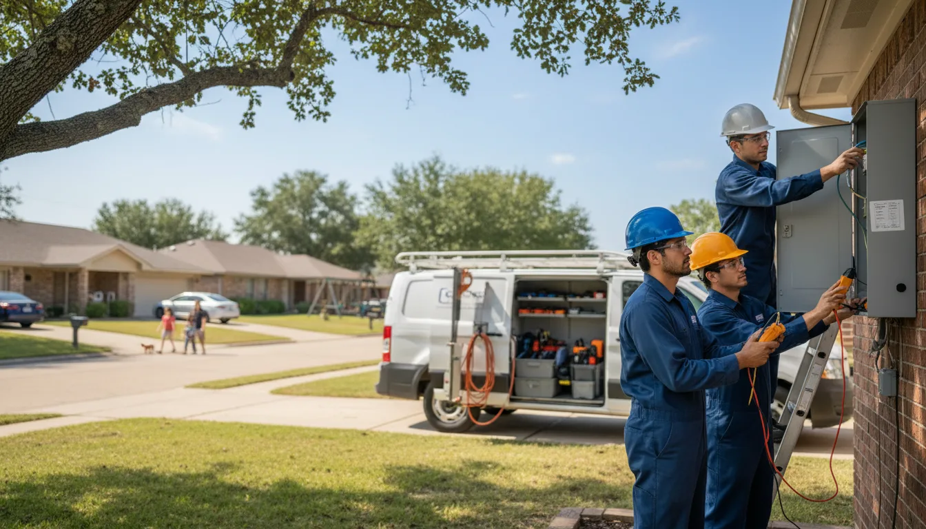 Certified electrician providing emergency electrical services in Hunter, ND